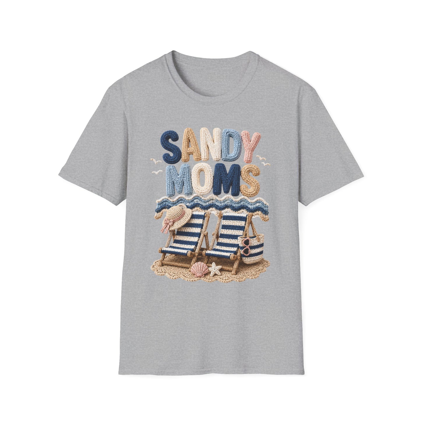 Sandy Moms Tee - Crochet Print