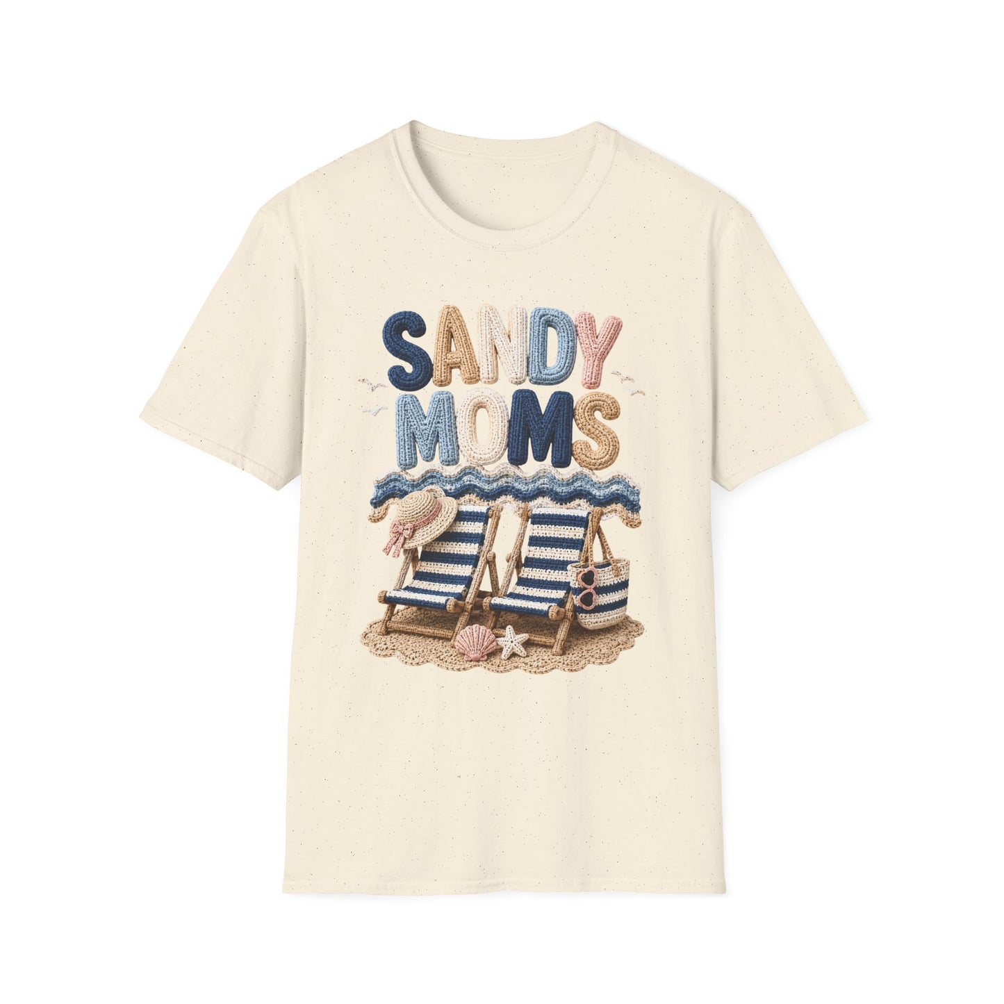 Sandy Moms Tee - Crochet Print