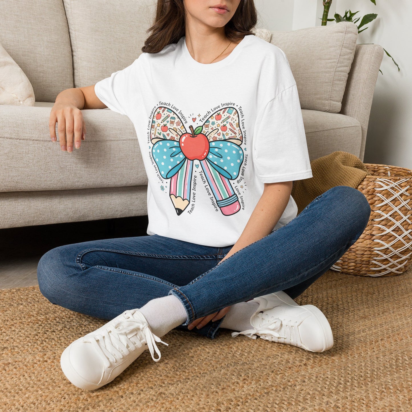 Teach Love Inspire - Cute Bow