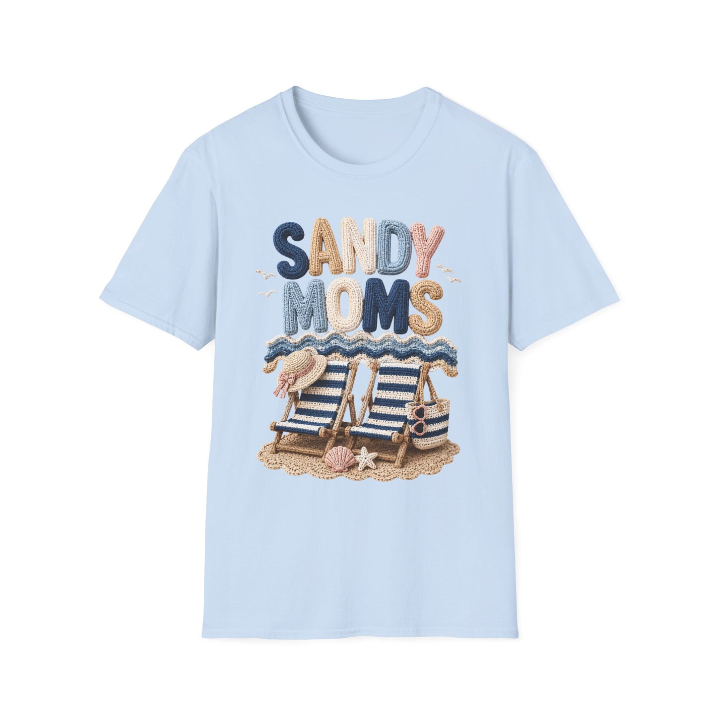 Sandy Moms Tee - Crochet Print