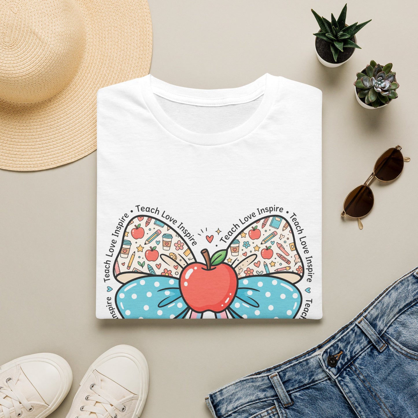 Teach Love Inspire - Cute Bow