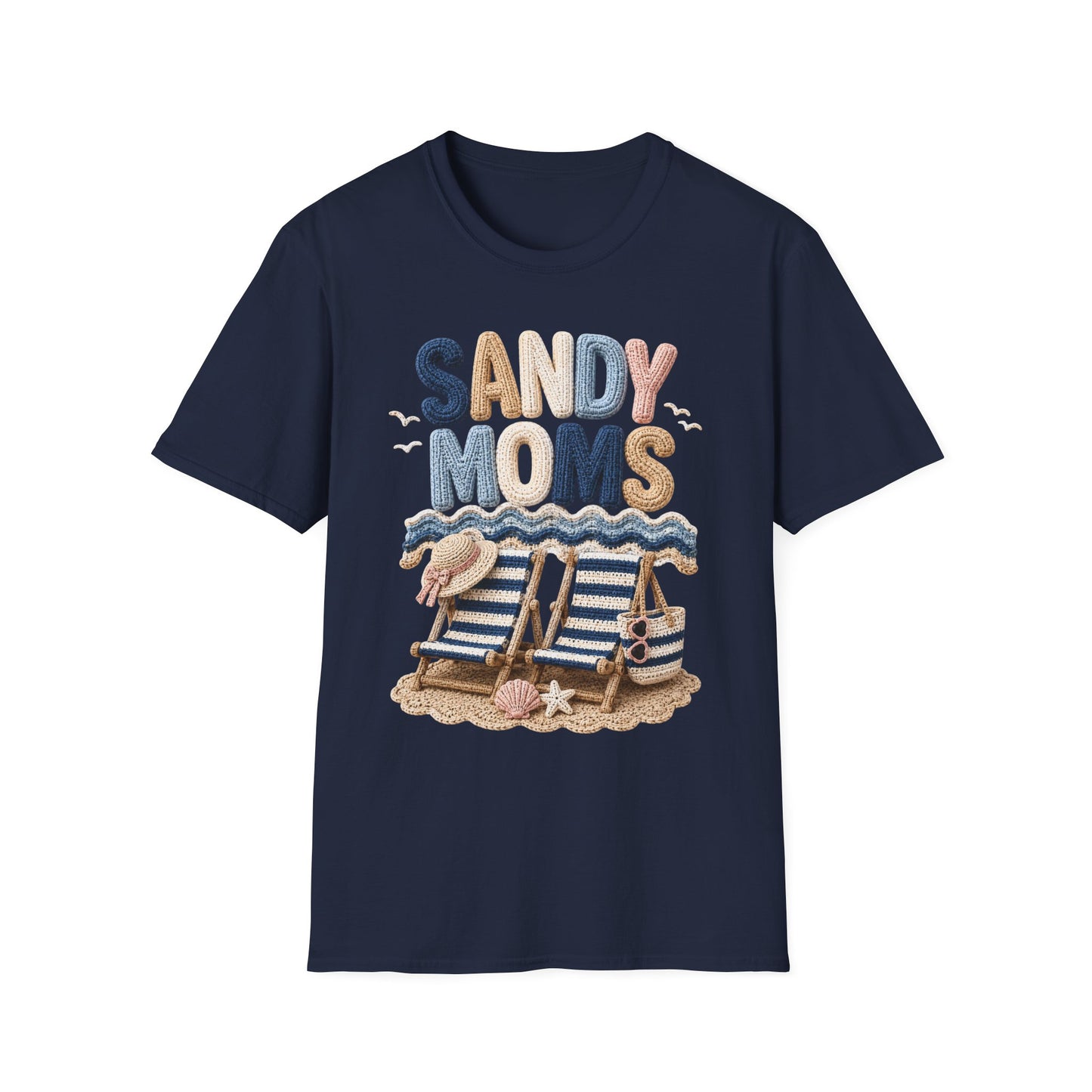 Sandy Moms Tee - Crochet Print