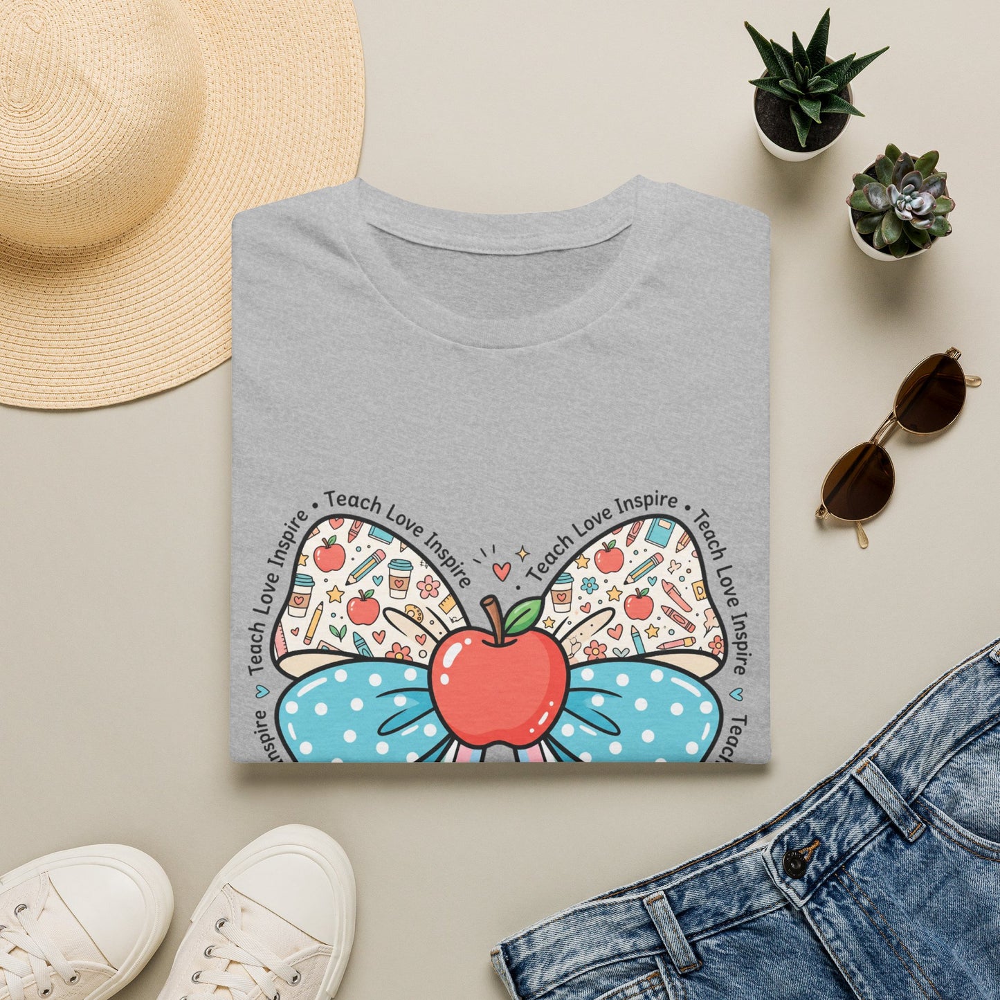 Teach Love Inspire - Cute Bow