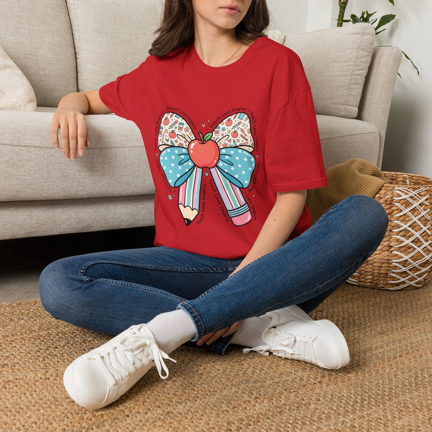 Teach Love Inspire - Cute Bow