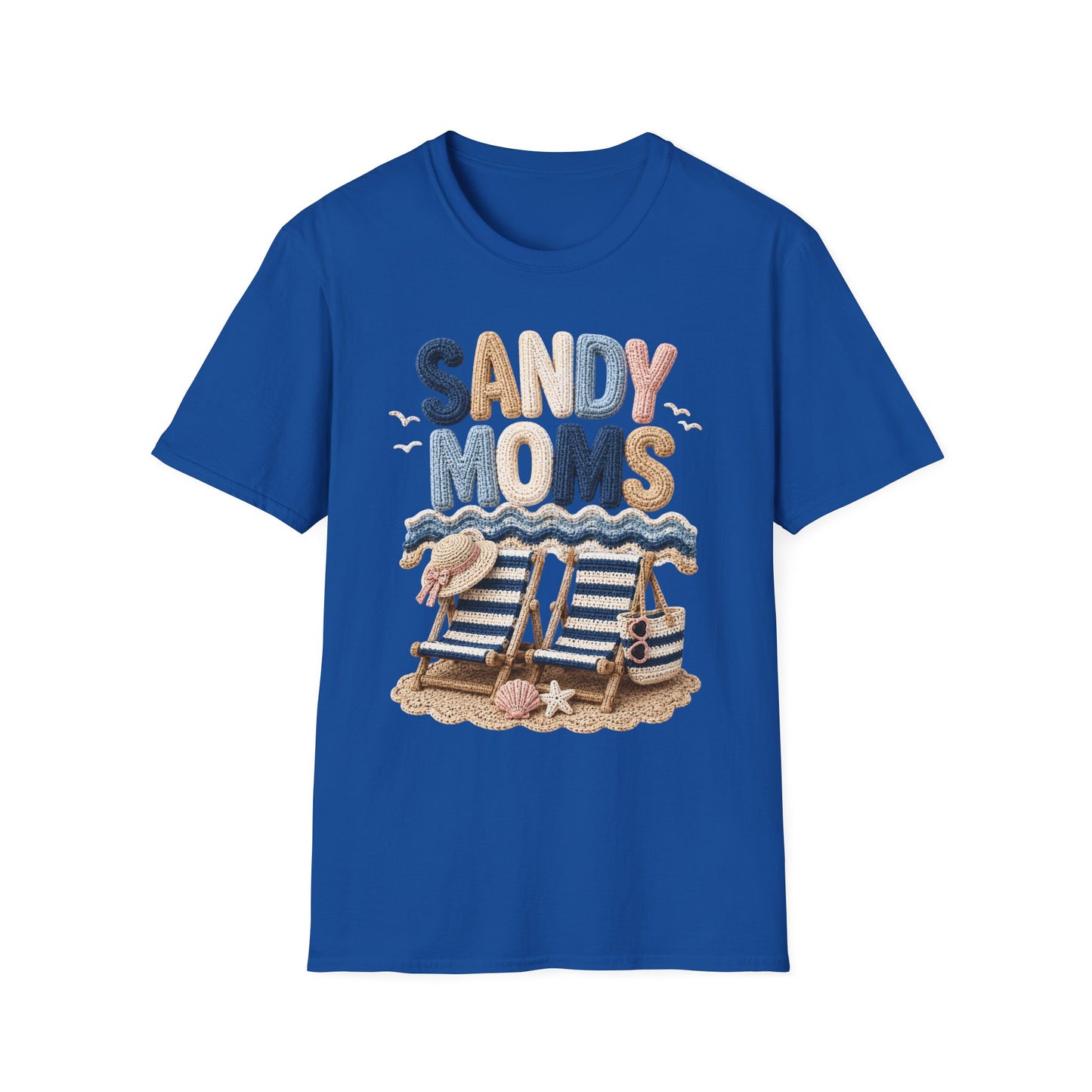Sandy Moms Tee - Crochet Print