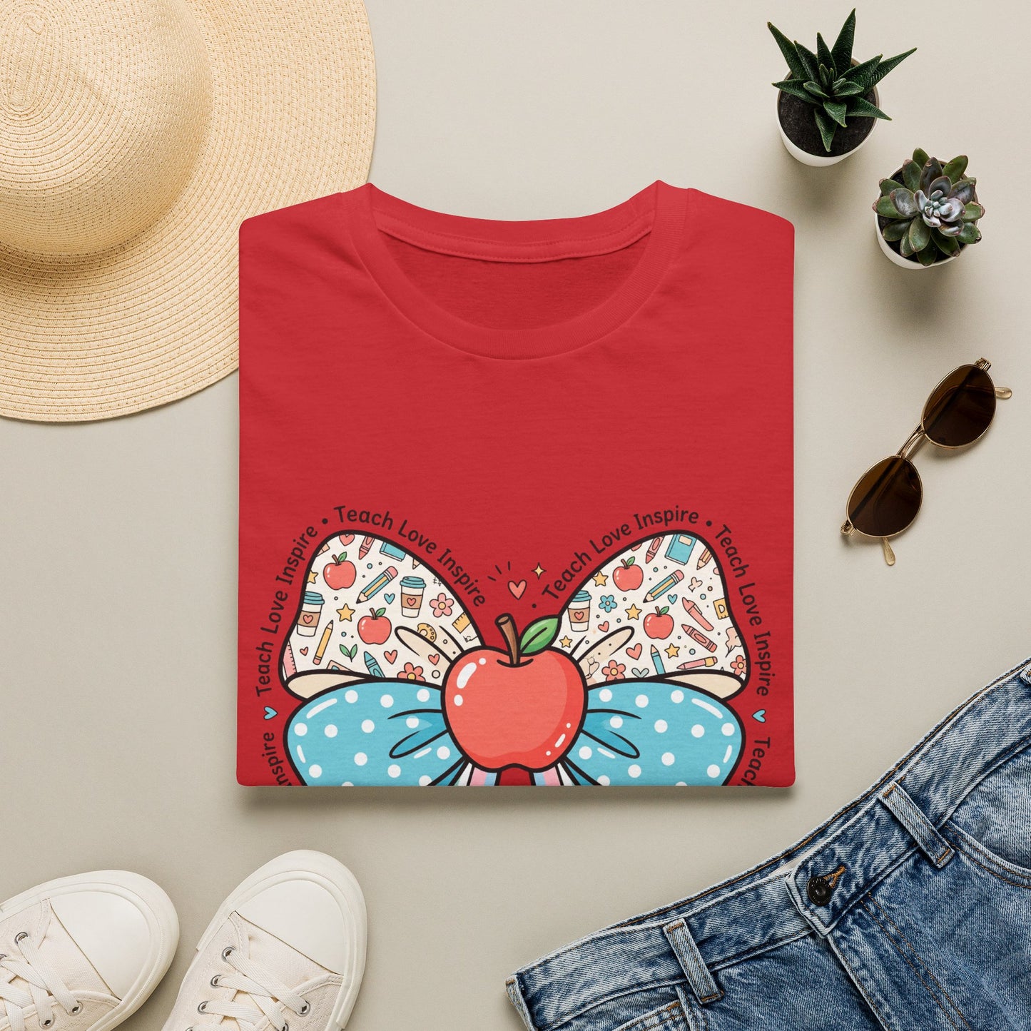 Teach Love Inspire - Cute Bow