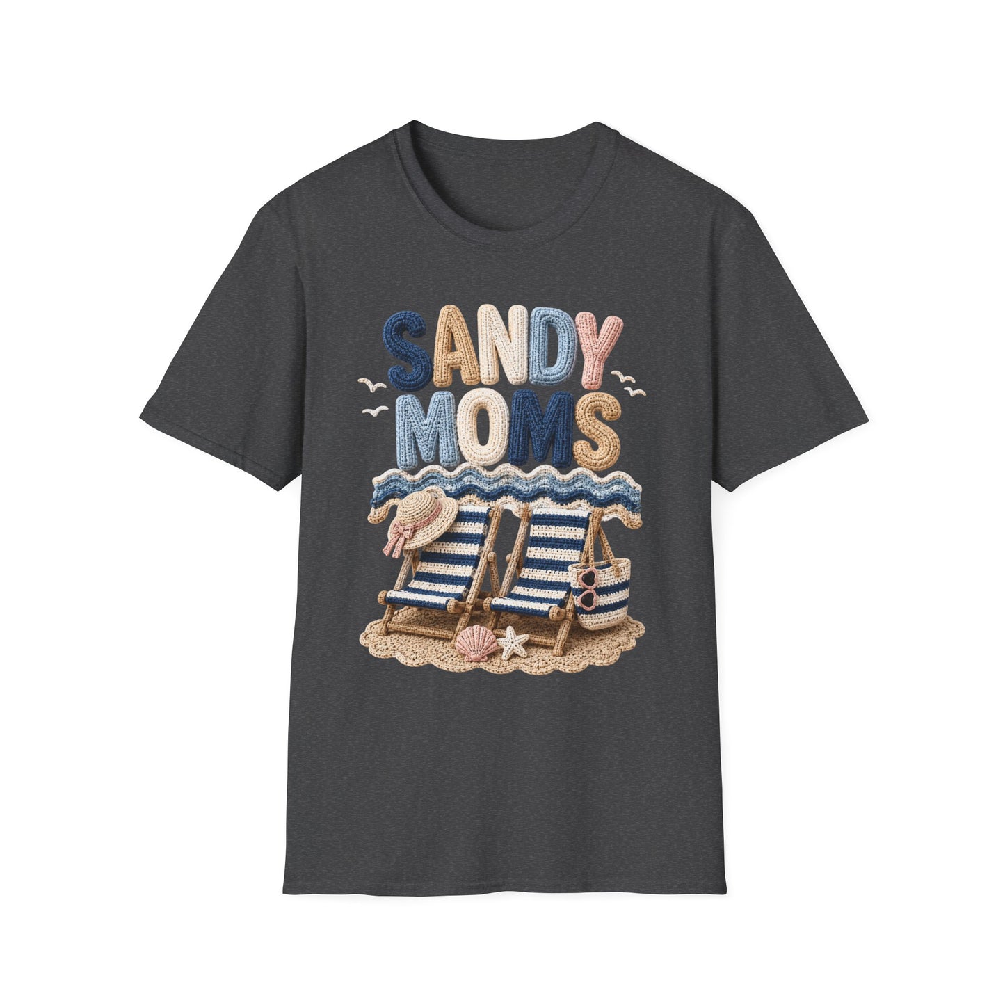 Sandy Moms Tee - Crochet Print