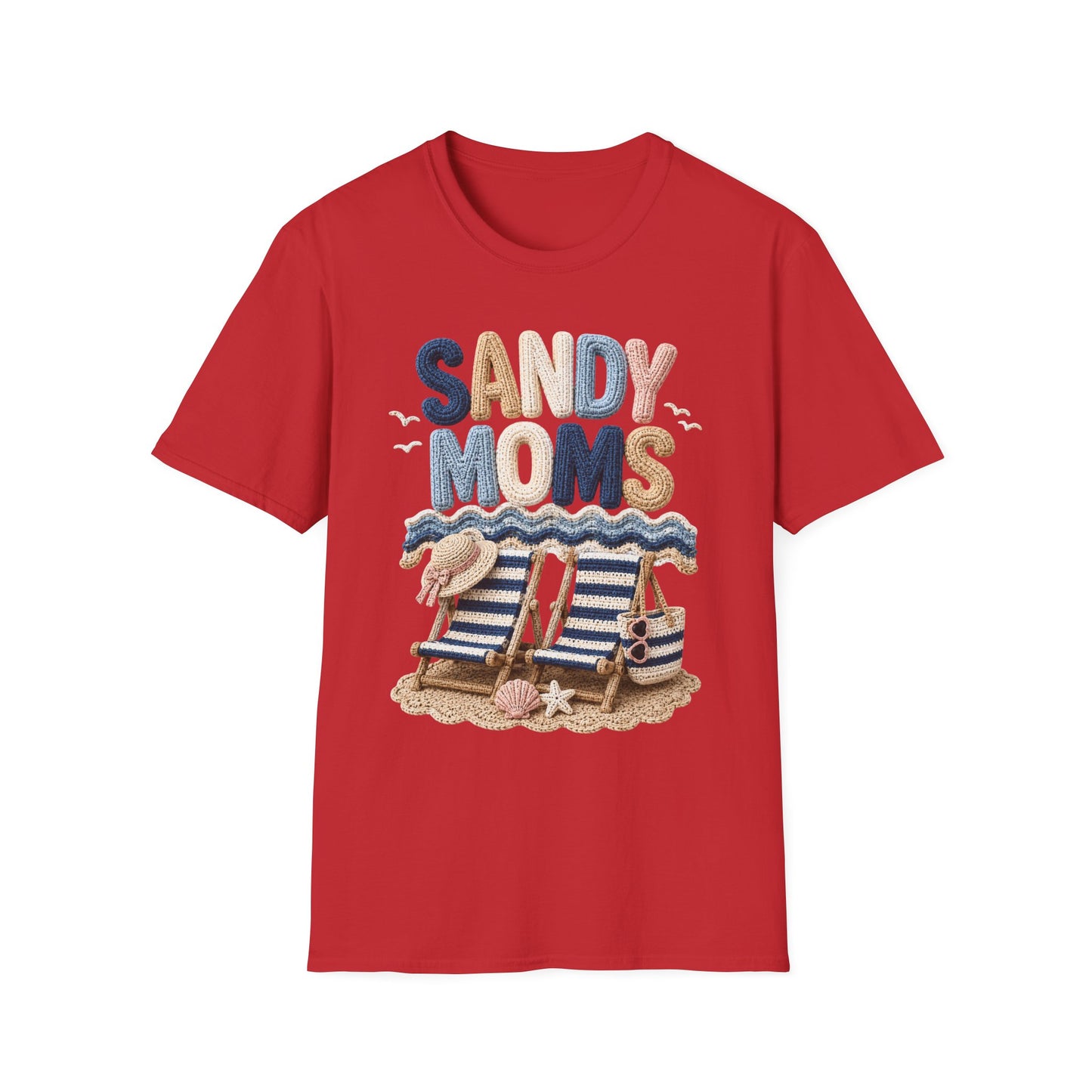 Sandy Moms Tee - Crochet Print